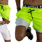 Conjunto de Short + Licra corta Verde Neon