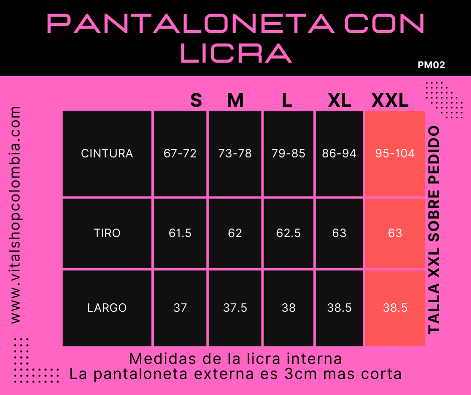 Pantaloneta con licra